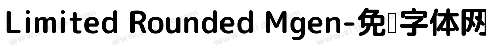 Limited Rounded Mgen字体转换